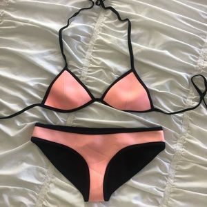 Pink triangl bikini